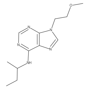 N-(butan-2-yl)-9-(2-methoxyethyl)-9H-purin-6-amine结构式