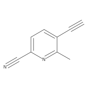 5-Ethynyl-6-methylpicolinonitrile结构式