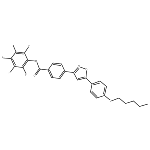 Pentafluorophenyl 4-[5-[4-(Pentyloxy)phenyl]-3-isoxazolyl]benzoate Structure
