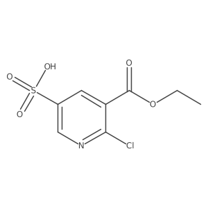 3-Ethyl 2-chloro-5-sulfo-3-pyridinecarboxylate Structure