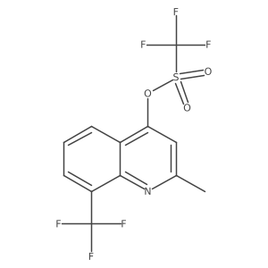 2-Methyl-8-(trifluoromethyl)quinolin-4-yl trifluoromethanesulfonate Structure