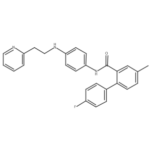 [1,1a(2)-Biphenyl]-2-carboxamide, 4a(2)-fluoro-4-methyl-N-[4-[[2-(2-pyridinyl)ethyl]amino]phenyl]-结构式