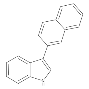 3-(Naphthalen-2-yl)-1H-indole Structure