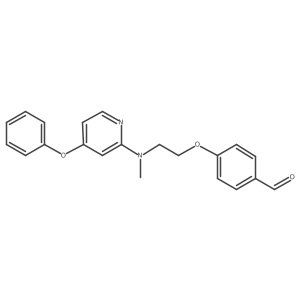 4-[2-[Methyl(4-phenoxy-2-pyridinyl)amino]ethoxy]benzaldehyde结构式