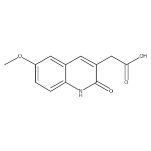 2-(2-Hydroxy-6-methoxyquinolin-3-yl)acetic acid结构式