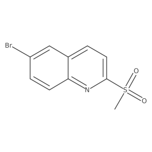 6-Bromo-2-(methylsulfonyl)quinoline结构式
