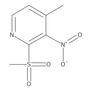 4-Methyl-2-(methylsulfonyl)-3-nitropyridine结构式