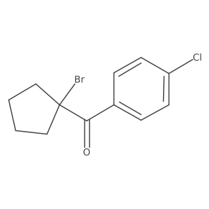 (1-bromocyclopentyl)-(4-chlorophenyl)methanone Structure