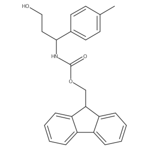 (9H-fluoren-9-yl)methyl N-[3-hydroxy-1-(4-methylphenyl)propyl]carbamate Structure