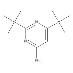 2,6-Di-tert-butylpyrimidin-4-amine结构式