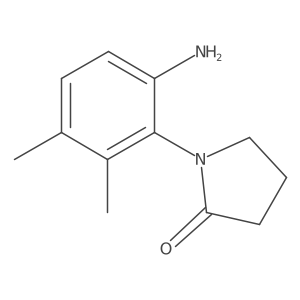 1-(6-Amino-2,3-dimethylphenyl)pyrrolidin-2-one Structure