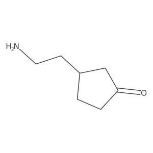 3-(2-Aminoethyl)cyclopentan-1-one Structure