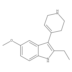 1h-Indole,2-ethyl-5-methoxy-3-(1,2,3,6-tetrahydro-4-pyridinyl)- Structure