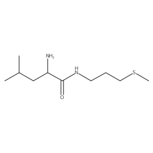 Pentanamide, 2-amino-4-methyl-N-[3-(methylthio)propyl]-, (S)- Structure