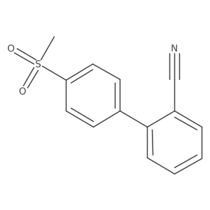 4'-Methanesulfonyl-biphenyl-2-carbonitrile结构式