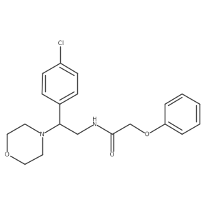 N-[2-(4-chlorophenyl)-2-(morpholin-4-yl)ethyl]-2-phenoxyacetamide Structure