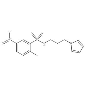 N-[3-(1H-imidazol-1-yl)propyl]-2-methyl-5-nitrobenzene-1-sulfonamide结构式