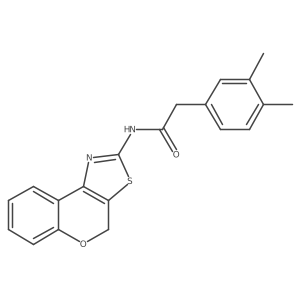 N-(4H-chromeno[4,3-d]thiazol-2-yl)-2-(3,4-dimethylphenyl)acetamide Structure