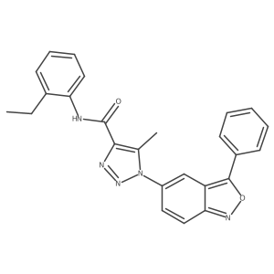 N-(2-ethylphenyl)-5-methyl-1-(3-phenyl-2,1-benzoxazol-5-yl)-1H-1,2,3-triazole-4-carboxamide Structure