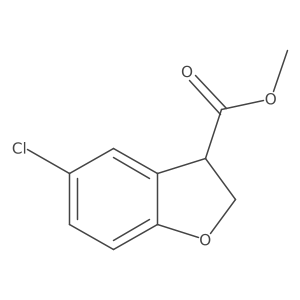 Methyl 5-chloro-2,3-dihydrobenzo[b]furan-3-carboxylate结构式