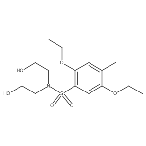 [(2,5-Diethoxy-4-methylphenyl)sulfonyl]bis(2-hydroxyethyl)amine Structure