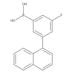 (3-Fluoro-5-(naphthalen-1-yl)phenyl)boronic acid Structure