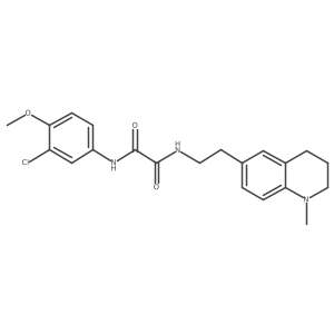 N'-(3-chloro-4-methoxyphenyl)-N-[2-(1-methyl-1,2,3,4-tetrahydroquinolin-6-yl)ethyl]ethanediamide Structure