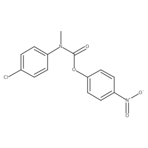 4-Nitrophenyl N-(4-chlorophenyl)-N-methylcarbamate Structure
