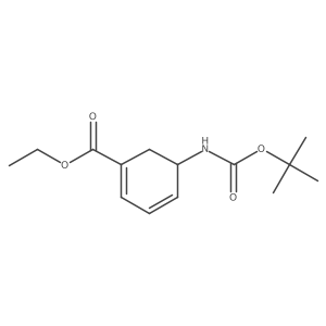 ethyl (S)-5-((tert-butoxycarbonyl)amino)cyclohexa-1,3-diene-1-carboxylate Structure