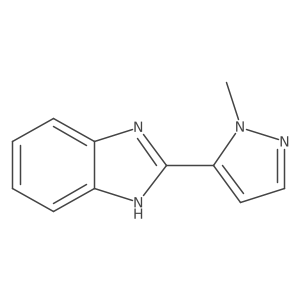 2-(1-methyl-1H-pyrazol-5-yl)-1H-benzimidazole结构式