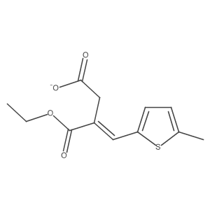 1-Ethyl 2-[(5-methyl-2-thienyl)methylene]butanedioate结构式
