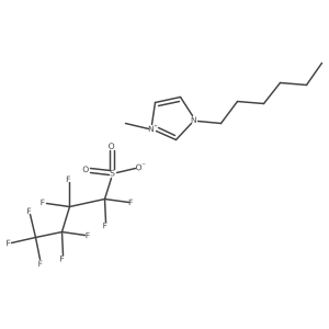 1-Hexyl-3-methylimidazolium perfluorobutanesulfonate结构式