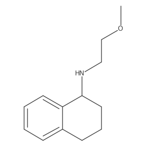 N-(2-methoxyethyl)-1,2,3,4-tetrahydronaphthalen-1-amine结构式