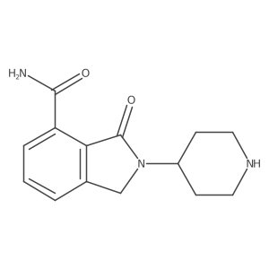 3-Oxo-2-Piperidin-4-Yl-2,3-Dihydro-1h-Isoindole-4-Carboxamide Structure