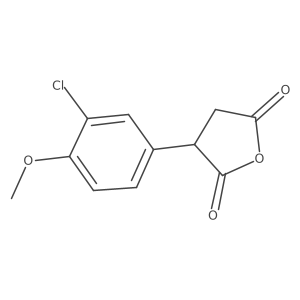 3-(3-Chloro-4-methoxyphenyl)oxolane-2,5-dione结构式