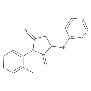 1-(2-Methylphenyl)-3-(phenylamino)azolidine-2,5-dione结构式