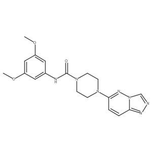 4-([1,2,4]triazolo[4,3-b]pyridazin-6-yl)-N-(3,5-dimethoxyphenyl)piperazine-1-carboxamide Structure