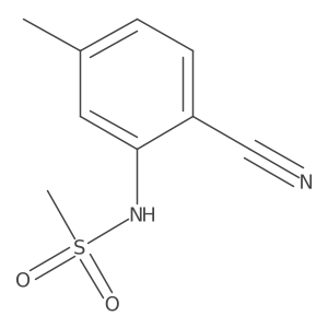 n-(2-Cyano-5-methyl-phenyl)-methanesulfonamide结构式