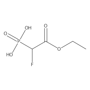 (2-Ethoxy-1-fluoro-2-oxoethyl)phosphonic acid结构式