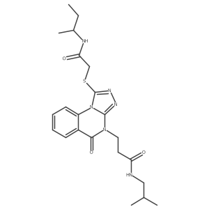 3-(1-((2-(sec-butylamino)-2-oxoethyl)thio)-5-oxo-[1,2,4]triazolo[4,3-a]quinazolin-4(5H)-yl)-N-isobutylpropanamide Structure