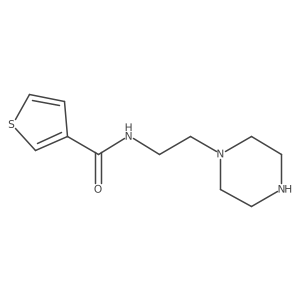 N-[2-(Piperazin-1-YL)ethyl]thiophene-3-carboxamide Structure