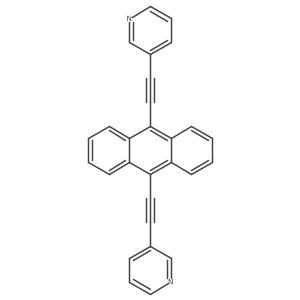 9,10-Bis(pyridin-3-ylethynyl)anthracene Structure