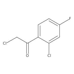 2-Chloro-1-(2-chloro-4-fluorophenyl)ethan-1-one结构式