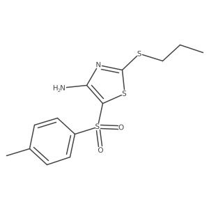 5-[(4-Methylphenyl)sulfonyl]-2-(propylthio)-4-thiazolamine结构式