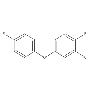 1-Bromo-2-chloro-4-(4-fluorophenoxy)benzene结构式