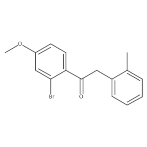 1-(2-Bromo-4-methoxyphenyl)-2-(2-methylphenyl)ethan-1-one Structure