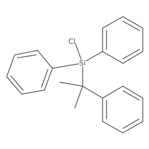 chloro-(1-methyl-1-phenyl-ethyl)-diphenyl-silane Structure