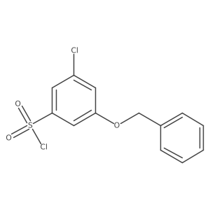 3-(Benzyloxy)-5-chlorobenzenesulfonyl chloride结构式