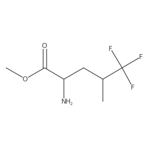 Methyl 2-amino-5,5,5-trifluoro-4-methylpentanoate Structure
