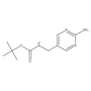 tert-Butyl ((2-aminopyrimidin-5-yl)methyl)carbamate Structure
